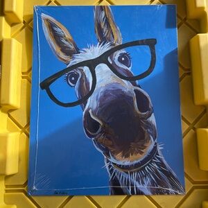 Quirky Horse with Glasses Art Print